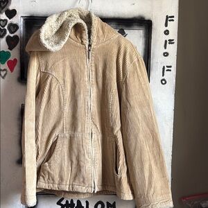 Gloria Vanderbilt Tan Corduroy Jacket